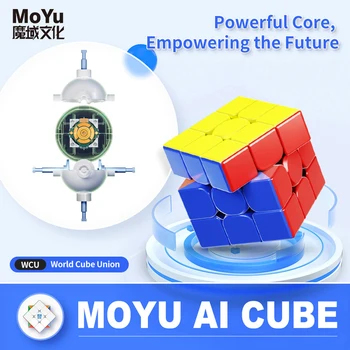 2023 MOYU Ai Smart Magnet Magic Cube 3x3x3 Professionaalne Kiirus 3x3 Puzzle 3×3 Laste Fidget Mänguasjad 3×3×3 Originaal Cubo Magico