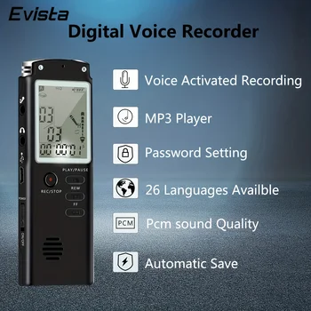 Digital Voice Aktiveeritud Diktofon: Kõik Ringi Audio Capture, A-B Repeat Lugemine, Müra Vähendamine, Dünaamilise Ja Rohkem!