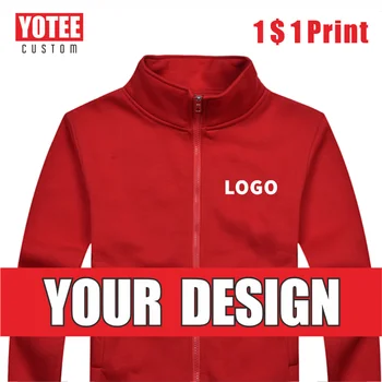 YOTEE2021 sügisel ja talvel, vabaaja kõrge kvaliteedi stand-up krae lukuga jakk custom logo tikand meeste ja naiste topid