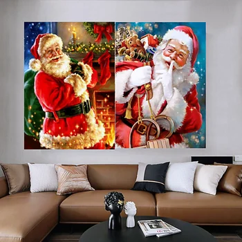 Lõuend Maali Santa Kaunistab Jõulude Seina Art Põhjamaade Plakatid ja Pildid Seina Pildid Elavad Lapsed Toas Teenetemärgi