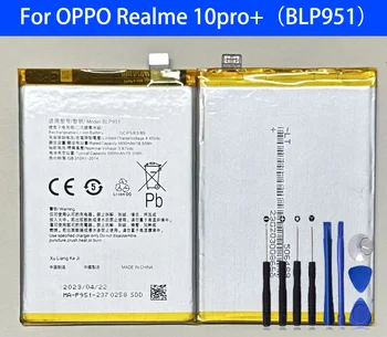 100% Originaal BLP951 Aku OPPO Realme 10 Pro + Telefon Asendamine Bateria