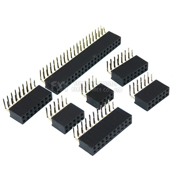 2.54 mm R/kaherealise Emane 2~40P PCB Pardal Õige nurga all Pin Header socket Connector Pinheader 2*/4/6/10/20/40Pin Arduino Jaoks