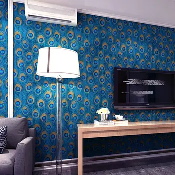 Luksus Sinine Paabulind Sulgi Tapeet Art Wall Seinamaaling Magamistuba, Elutuba Hotell Tv Tausta Tapeet, Kagu-Aasia