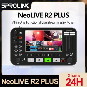SPROLINK NEOLIVE R2 PLUSS Kõik Ühes Funktsionaalne Live Streaming Vahetaja USB3.0 Kadudeta Oja Mikser Vahetaja koos Dual Channel