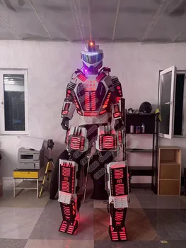 Kõrge Kvaliteediga Hulgimüük Suur Stilts Walker Robot Led-Kostüüm koos Laetav Aku Helendav Led Robot