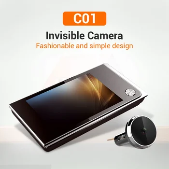 Escam C01 3,5-tolline Digitaalne LCD 120 Kraadi Peephole Vaataja foto visuaalse järelevalve elektroonilise cat eye kaamera uksekell kaamera
