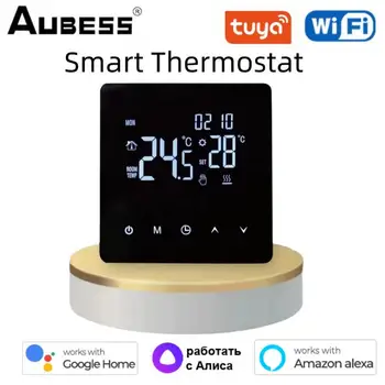 Tuya WiFi Smart Termostaat LCD Puutetundlik Ekraan Vee Temperatuur Elektriline Põranda HeatingRemote Töötleja Kaudu Alexa Google Kodu