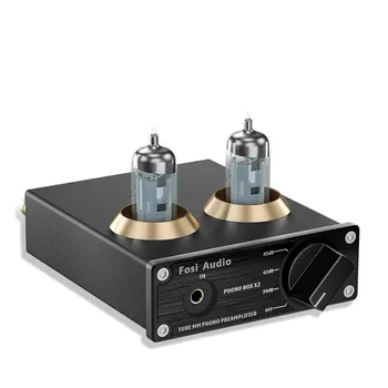 Fosi Audio Phonograph Preamplifier Phono Preamp jaoks Turntable Mini Stereo Audio HiFi Vacuum Tube Amplifier, mille 5654