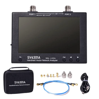 UUS SV6301A NanoVNA-F Vektor Võrgu Analüsaator koos kiip 1MHz-6.3 GHz Digitaalne Ekraan Shortwave MF, HF VHF Antenni Analüüsida