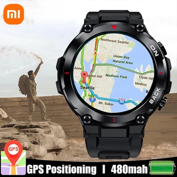 Xiaomi Uus GPS asukoha Smart Watch Sõjalise Väljas Sport Fitness Swiming Käevõru Kõne Meeldetuletusega, Südame Löögisageduse Monitor Smartwatch