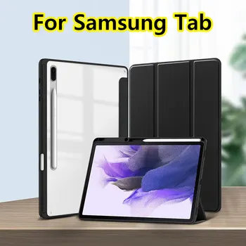 Kate Samsung Galaxy Tab S7 FE Pluss S8 Plus Ultra A8 S6 Lite Põrutuskindel Kate TPÜ PC Hübriid Funda Automatic Wake-up