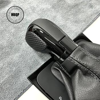 DSG real Leather & BLACK Suede Gear Shift knob GOLF 7 7.5 Auto Tarvikud