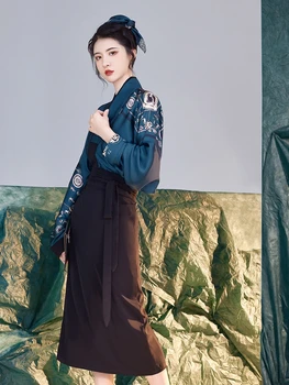 2022 paranenud hiina hanfu moe-päevane komplekt vana song dynasty stiilis naiste tüdruk