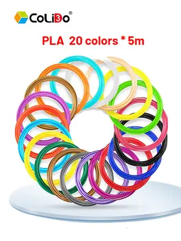 CoLiDo 3D Pliiats Hõõgniidi PLA Täitmine 1.75 MM PLA Plastikust 3D Printimise Pen 3D-Printimine Materjali Lapsed Joonis 20 Värvid