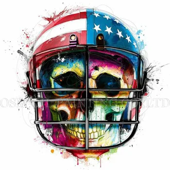 Top Kvaliteetse Uus Disain Abstraktne, Värvikas Moodsa Kunsti Maali Ameerika Jalgpalli Mängija, Õli Lõuendil Maali Kunsti Skelett