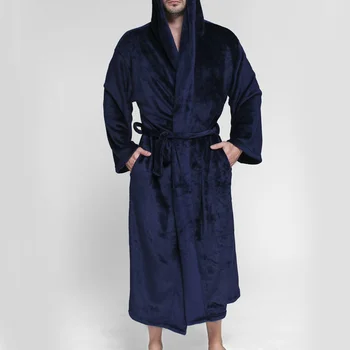 Meeste Talvel Pluss Suurus 10XL 12XL Lon Lapp Fliis Batrobe Kimono Soe Pvt Rüü Mehed Hubane Riideid Tobu Sleepwear