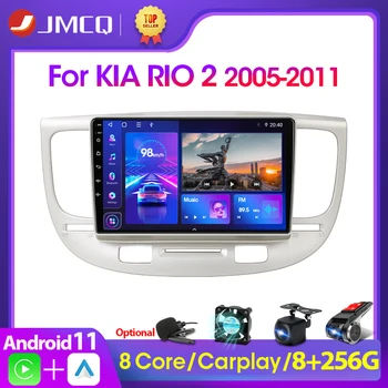 JMCQ 2din Android 11 Car stereo-Radio Multimeedia Video Mängija, Navigatsiooni GPS Kia RIO 2 RIO2 2005 - 2011 juhtseade Carplay