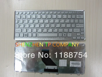 Uus klaviatuur Toshiba Satellite T210 T210D T215 T215D USA Versiooni Hõbedane Värv Hõbedane raam