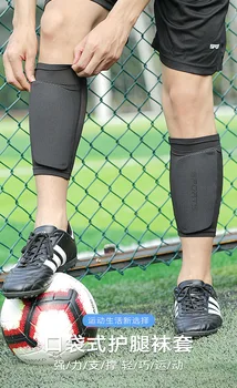 Mees Tihendamise Komplekt Sport Jalgpalli Shin Valvurid Säärised Grid Vasikas Sokid Mees Laste Rõhk Kaitsev Jalgpall Sokid