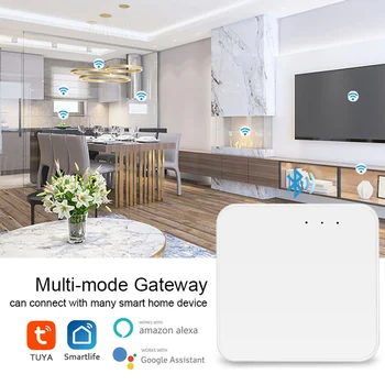 Multi-Režiim Smart Gateway Hub WiFi Bluetooth Zigbee Smart Home Silla Kaugjuhtimispult Smart Elu Alexa Kodu