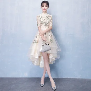 Mood Pulmapidu Cheongsam Idamaine Õhtu Kleit-Hiina Stiilis Elegantne Naiste Qipao Seksikas Mini Rüü Retro Vestido S-3XL
