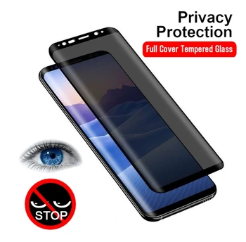 500PCS 3D Full Karastatud Klaasist Kate Samsung Galaxy S8 S9 S10 Pluss S10E Märkus 8 9 Privacy Screen Protector Film DHL Tasuta Laeva