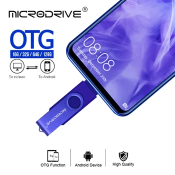 Kiire Smart OTG Micro-USB Flash Drive 128GB 64GB memoria usb flash drive 32GB 2.0 Pen drive kkel usb-c-tüüpi adapter