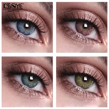KSSEYE Füüsiline Kontakt Värvilised Läätsed Silma Ilu Värvi Objektiivi Silmad 1 Paar Gemstone Värvilised kontaktläätsed