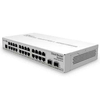 MikroTik CRS326-24G-2S+24 Gigabit ports, 2 SFP+ puuride ja desktop case Desktop switch