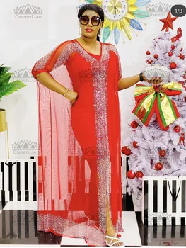 2Piece Komplekt Teemant Aafrika Kleidid Lady Suvel lõuna Pool Pikk Maxi Kleit Ramadan Eid MuBarak Abaya Dubai Moslemi Talaari(DZ3