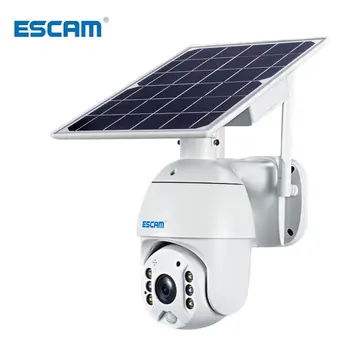 ESCAM QF280 1080P Cloud Storage PT WIFI Aku PIR Alarm IP-Kaamera, päikesepaneel Öise Nägemise kahesuunaline Veekindel IP66