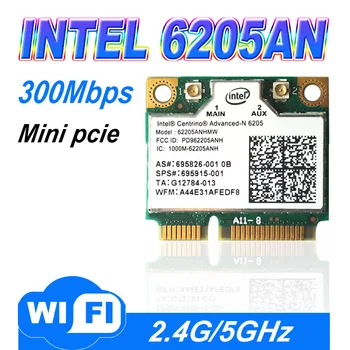 WDXUN 300M Dual Band Wlan Network Adapter Intel Advanced-N 6205 62205AN 300Mbps Wireless Wifi 2,4 Ghz, 5 ghz Mini PCI-E Kaart