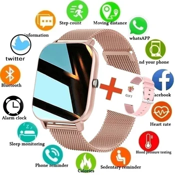 Xiaomi Nowe Kobiety Bluetooth Smartwatch Z Dzwonienia Dla Mężczyzn HD Niestandardowy Ekran Dotykowy Wybierania Bluetooth-Muzyka