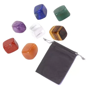 7 Värvid/Set Jooga Energia Kivi Tšakra Stone Ebaregulaarne Reiki Tervendav Kristallid Kivi Poleeritud Üksikud Kivid