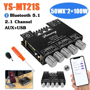YS-MT21S 50WX2+100W Digitaalne Võimendi Juhatuse 2.1 Channel Stereo Võimendi Moodul Bluetooth 5.1 CS8673E KIIP, AUX+USB